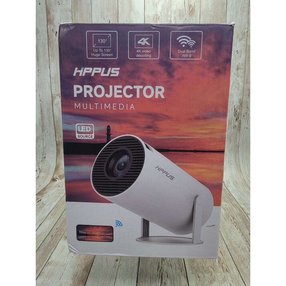 Hippus Hy-300Pro LCD Projector New High-Quality Home Theater Device New!